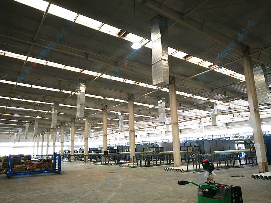 江西冷風(fēng)機(jī)車間降溫迎來(lái)清新的空氣
